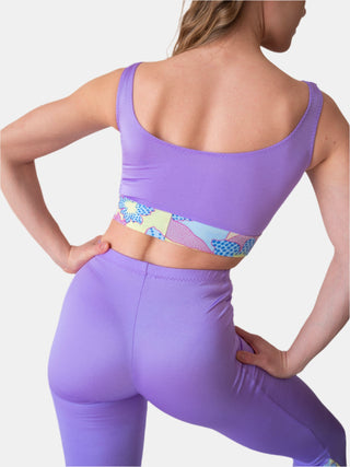 Women's Lilac Bralette for Fitness and Yoga Workout by LENA Activewear