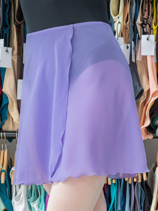 Lilac Wrap Short Dance Skirt MP345 for Women by Atelier della Danza MP