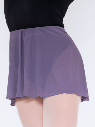 Mauve Pull-on Dance Short Skirt for Girls and Women by Atelier della Danza MP