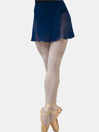 Navy Wrap Short Dance Skirt MP301 for Women by Atelier della Danza MP