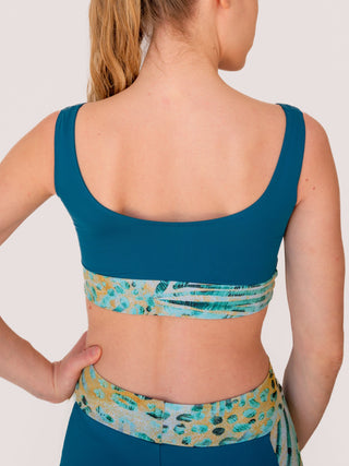 Women's Petrol Bralette for Fitness and Yoga Workout by LENA Activewear