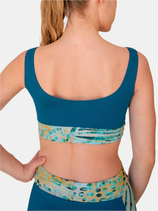 Women's Petrol Bralette for Fitness and Yoga Workout by LENA Activewear