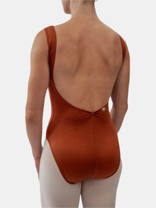 Rust V Neck Dance Tank Leotard for Women by Atelier della Danza MP