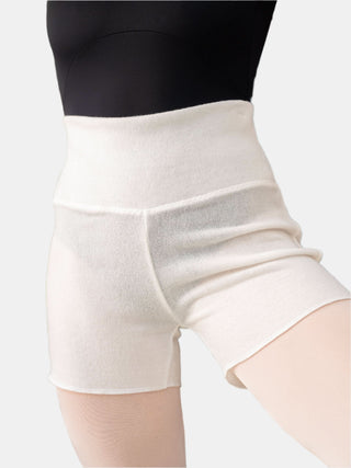 White Warm-up Dance Shorts MP918 for Women and Men by Atelier della Danza MP