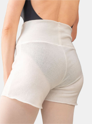 White Warm-up Dance Shorts MP918 for Women and Men by Atelier della Danza MP