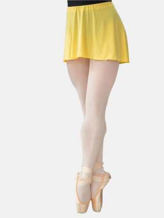 Yellow Jersey Pull-on Dance Short Skirt for Girls and Women by Atelier della Danza MP 