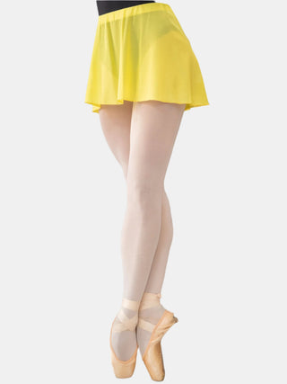 Yellow Pull-on Dance Short Skirt for Girls and Women by Atelier della Danza MP