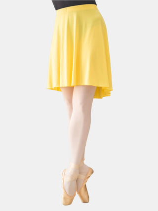 Yellow Jersey Pull-on Dance Skirt Long for Girls and Women by Atelier della Danza MP